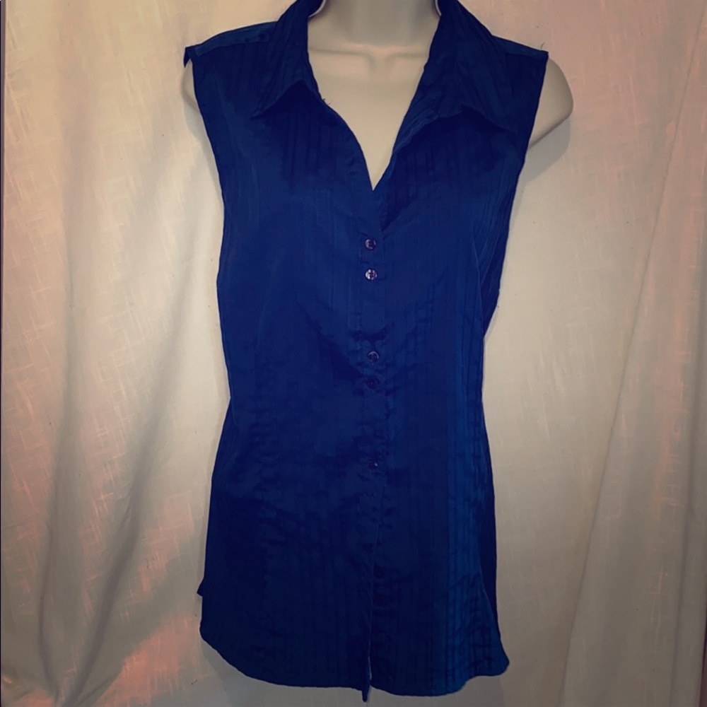 Croft & Barrow navy blue women’s blouse. Size L